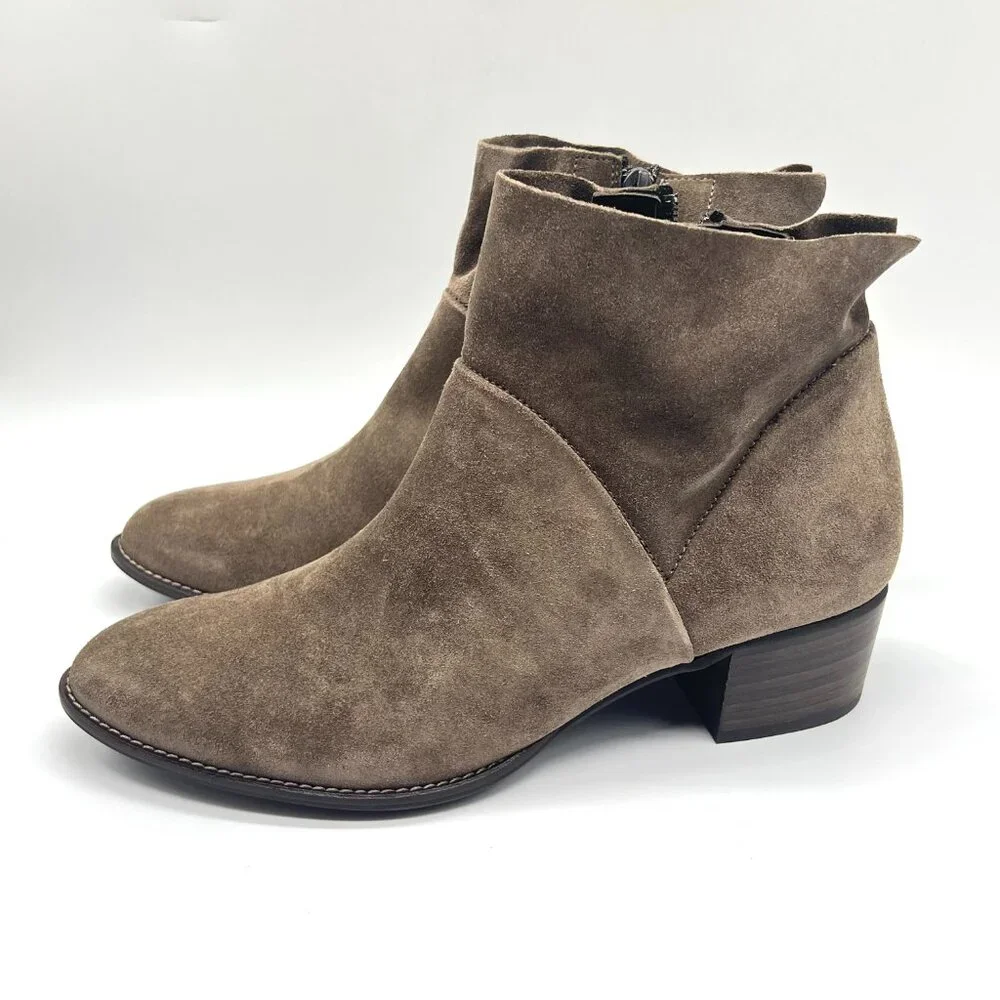 Paul Green Womens Size 8.5 US 6 UK Faye Brown‎ Suede Leather Ankle Boots Shoes